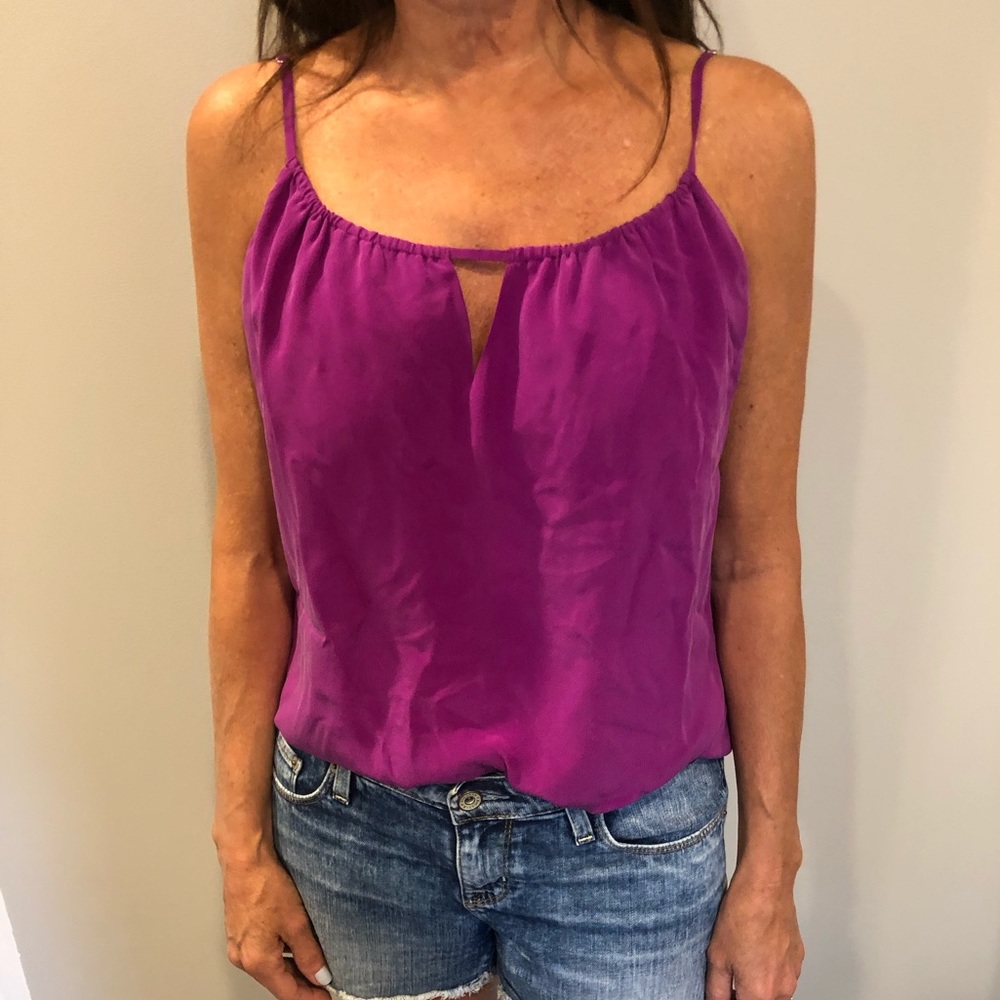 Haute Hippe Silk Purple tank